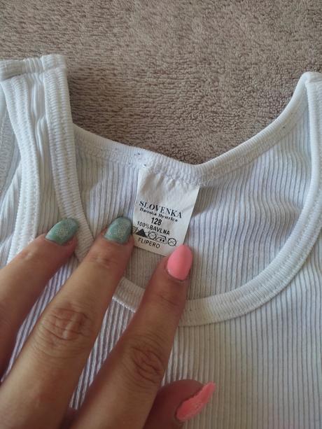 Bavlnené tielko, slovenka,128