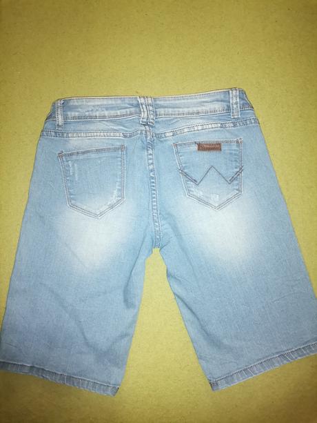 Dámske riflové krátke nohavice/kraťasy, dromedar,28