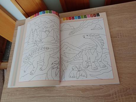 Maľovanie podľa čísel -dinosaury, 