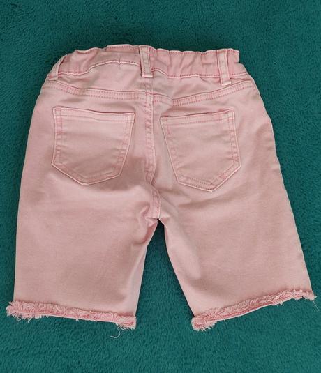 Ružové riflové kraťasy, h&m,104