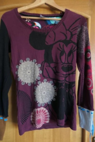 Desigual mickey original stylovy, trendy sveter m, desigual,m