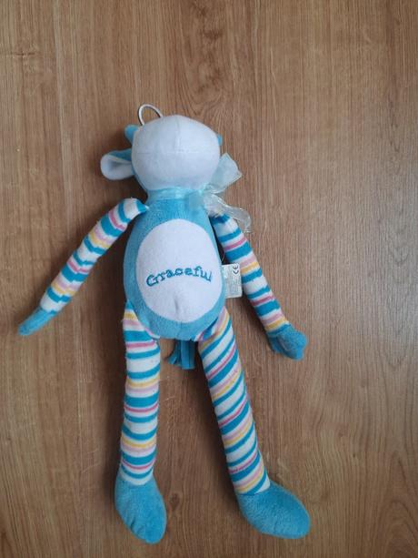 Modrá kravička na suchý zips, 