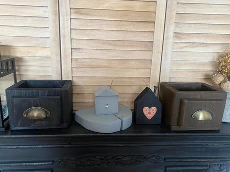 Drevené dekoračné debničky,