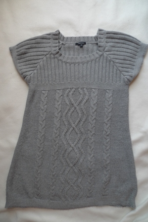 Pletená šedá vesta, amisu,s