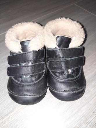 Teplé kožené topánočky, 22