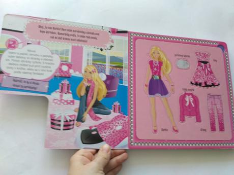 Kniha barbie kniha šablón,