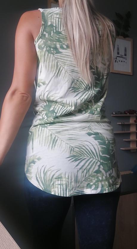 Predĺžené tielko jungle, s