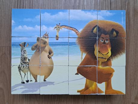 Drevené kocky "madagascar", 