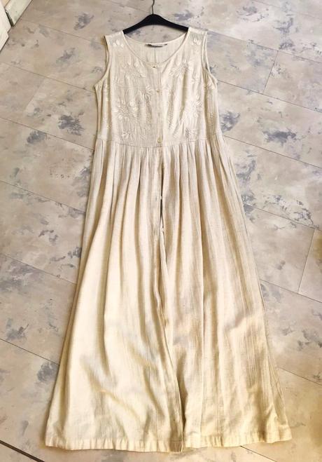 Luxusné ľanové šaty, l