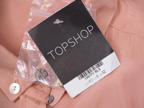 Kvalitná pudrová blúzka topshop, topshop,40