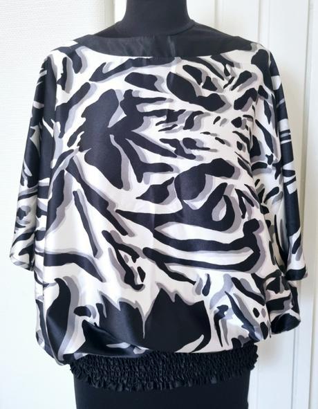 Saténová elegantná tunika l/xl, l