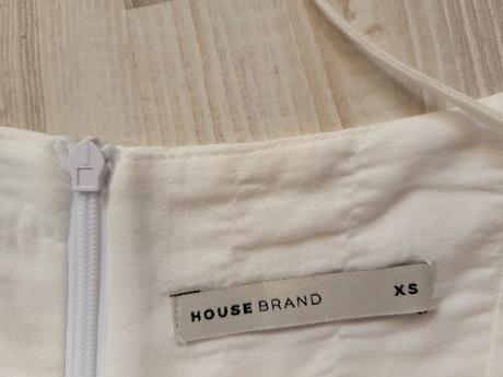 34 dlhé biele krepove saty, house,xs