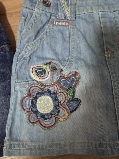 Riflové šaty / sukňa na traky, veľ.98, marks & spencer,98