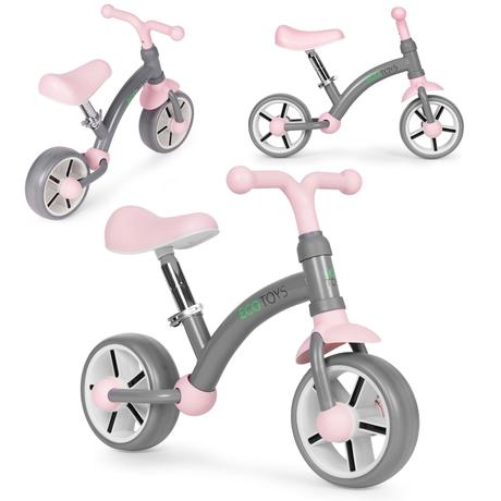 Cykloodrážadlo s kolesami eva, sivé, 