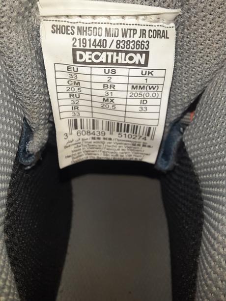 Trekingové topánky quechua (vd 20,5 cm), quechua,33