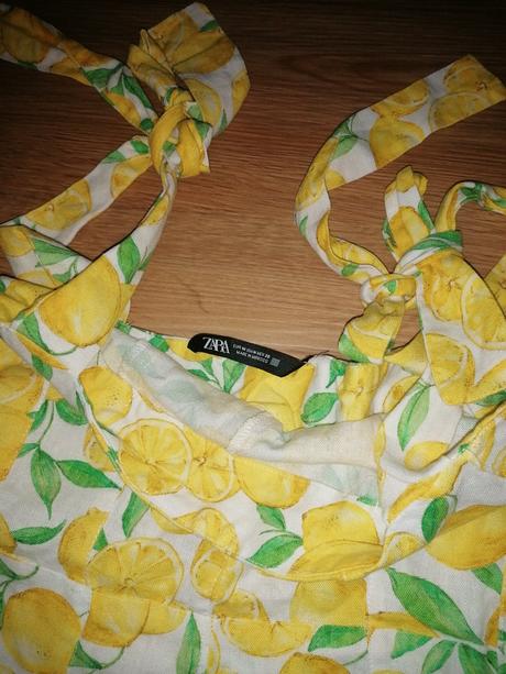 Zara krasne citronove šaty, zara,m