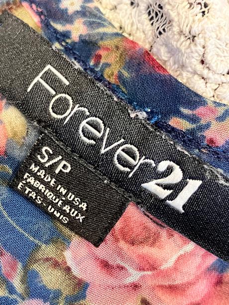 Kvetovaná blúzka s krajkou (s), s