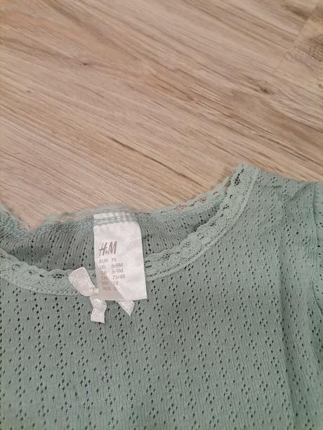 2 x dievčenské tričko hm 74, h&m,74