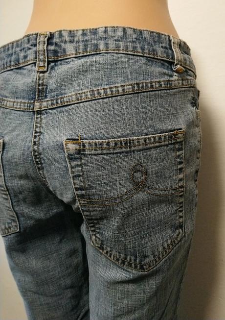 Dámske elastické rifle, papaya, papaya,m