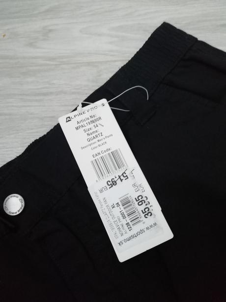 Nohavice alpine pro, alpine pro,54