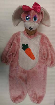 2dielny kostým ružový zajačik, ciao, 1-2r, 86-98,