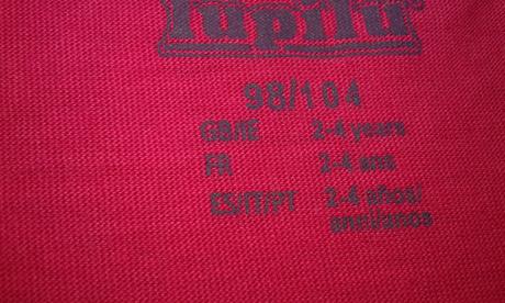 Tričko 98/104, lupilu,98