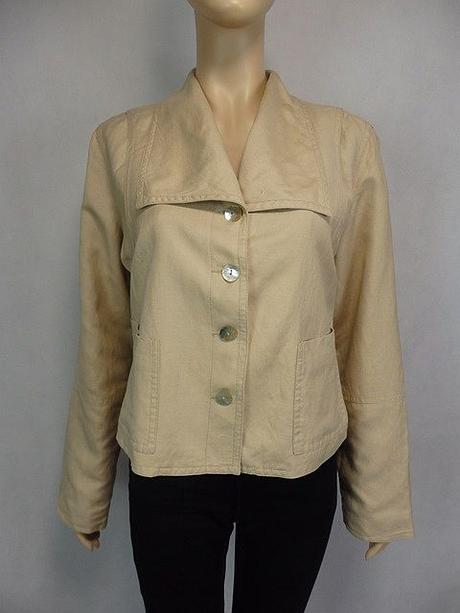 Kvalitný ľanový blejzer, 40