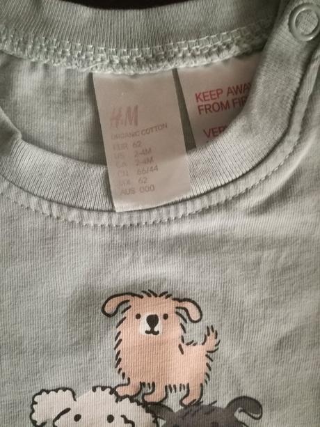 Nenosene tricko, h&m,62