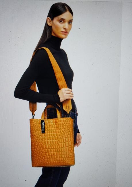 Liebeskind berlin croco paper bag tote, liebeskind