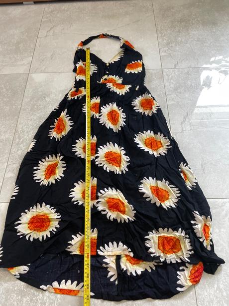 Šaty so slnečnicami cez hlavu, l