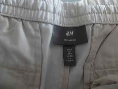 Ľanové krátke nohavice hm s, h&m,s