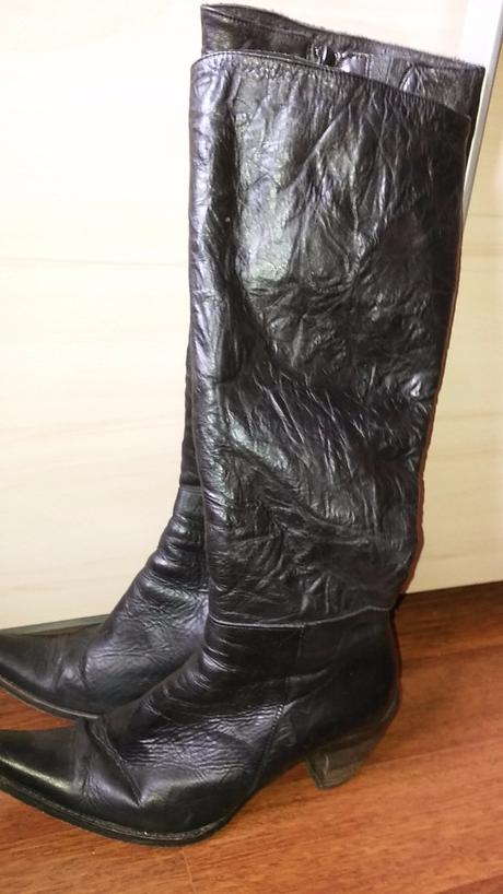 Vysoke kožené čižmy, 38