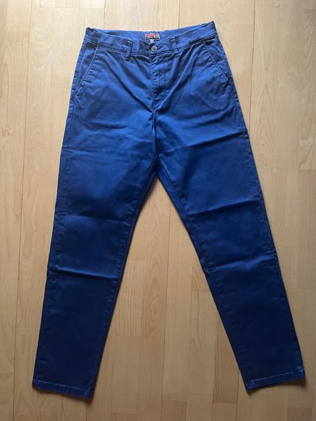 Stylove elegantne nohavice pre skolaka 12 r., original marines,158