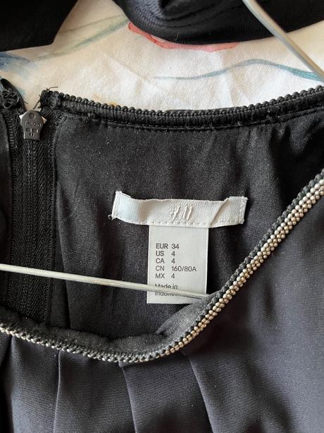 Čierne šatky, h&m,xs