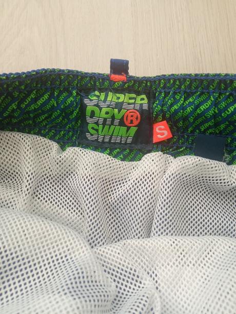 Neónovo-zeleno-modré plavky superdry (s), superdry,s