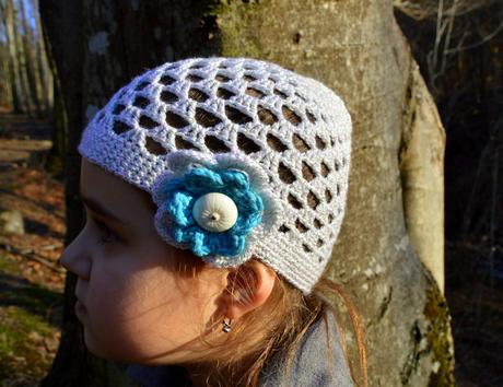 Čiapočka s kvetom a kamienkami, 80 - 152