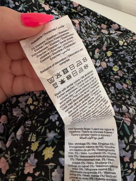 Kvetinové midi šaty jacqueline de yong elegantné, 40