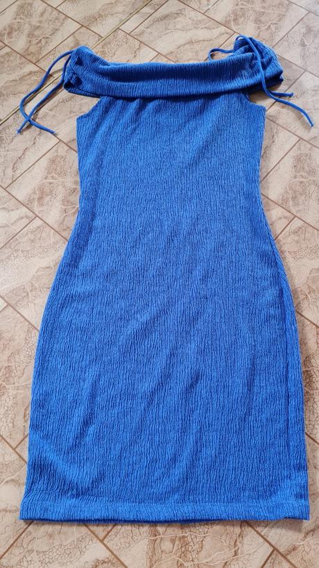 Modré šaty, mango,s