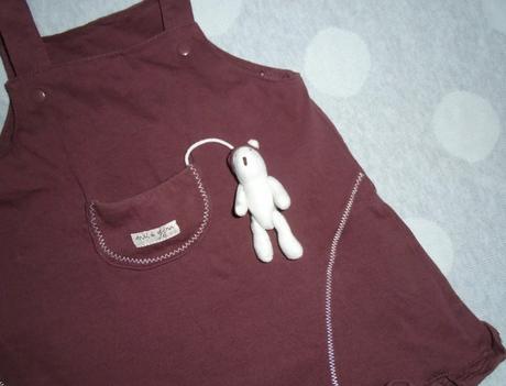Šaty s mackom na 12 mesiacov, prénatal,80
