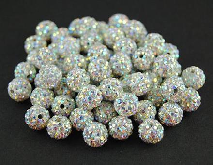 Korálky shamballa - diamond 10 mm, 