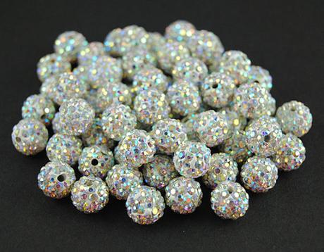 Korálky shamballa - diamond 10 mm, 