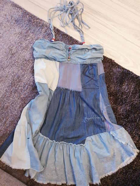 Patchwork rifľové šaty desigual, desigual,l