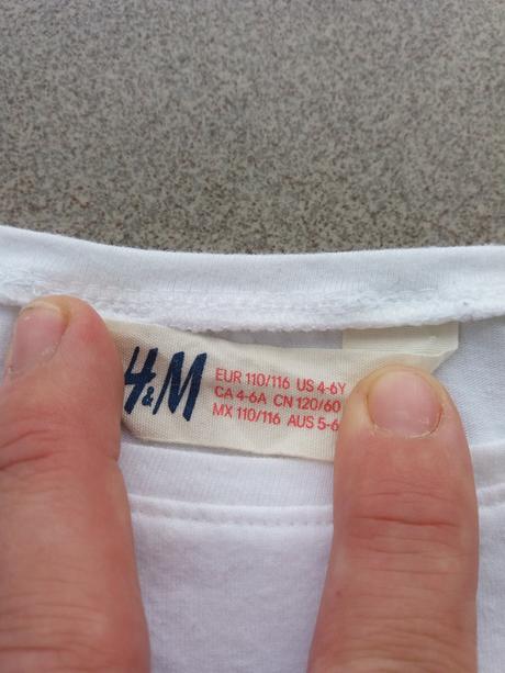 Dievčenské tričko h&m č.110/116, h&m,110