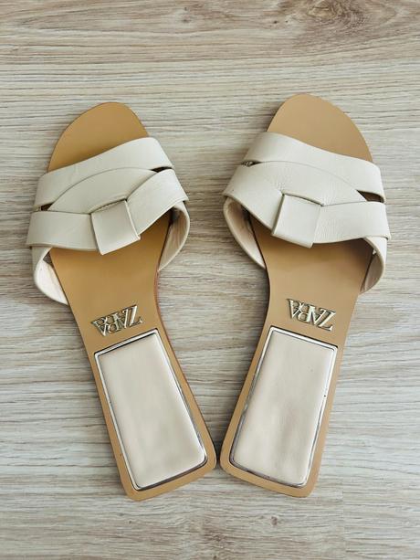 Krásne kožené šľapky značky zara, zara,38