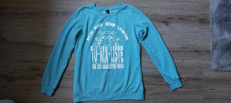 Tyrkysová mikina, xs