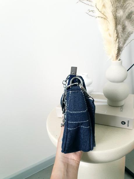 Štýlová denim kabelka,