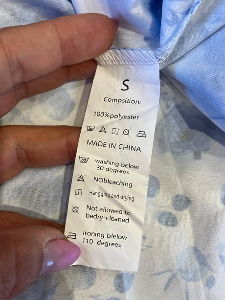 Dámske šaty bielo modré (s), s