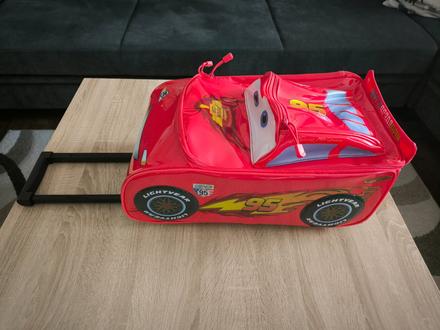 Detský cestovný kufor mcqueen na kolieskach, 