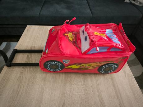 Detský cestovný kufor mcqueen na kolieskach, 