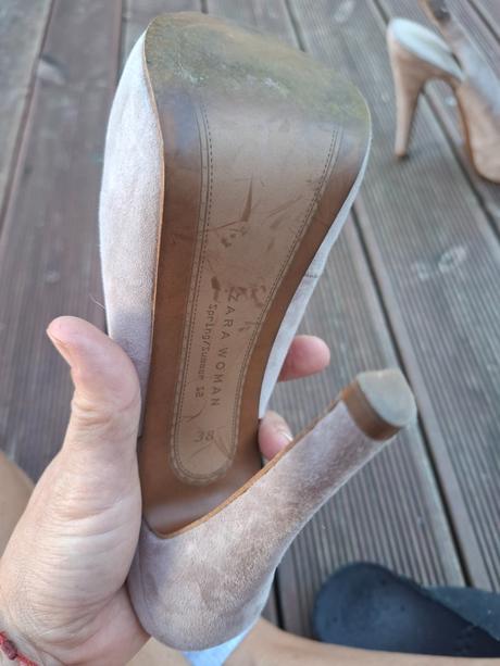 Nádherné zara lodičky na platforme s brošňou, zara,38